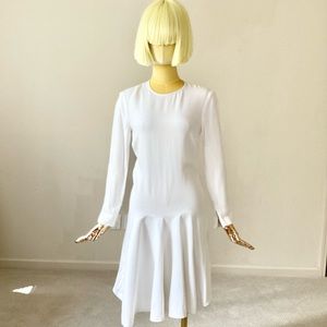 Stella McCartney White Long Sleeves Knee length Dress 2